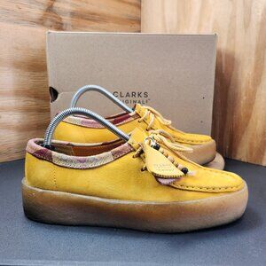 Clarks Wallabee Cup Womens Yellow Shoes Size 9
